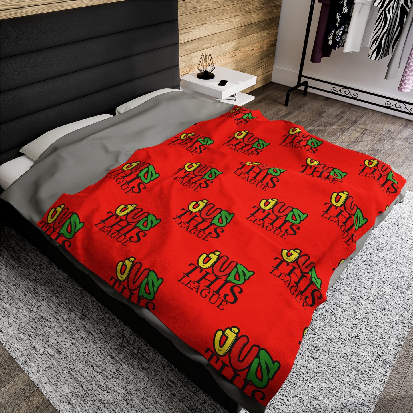 JUSThis League Velveteen Plush Blanket